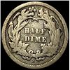 Image 2 : 1865-S Seated Liberty Half Dime NICELY CIRCULATED