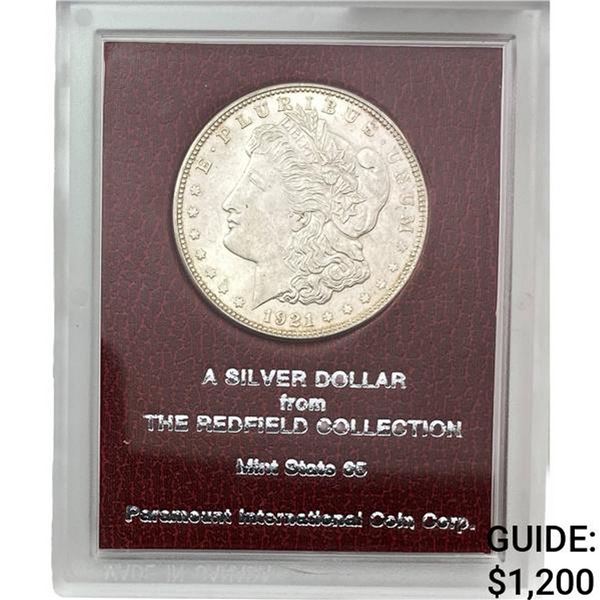 1921-D Morgan Silver Dollar REDFIELD MS65