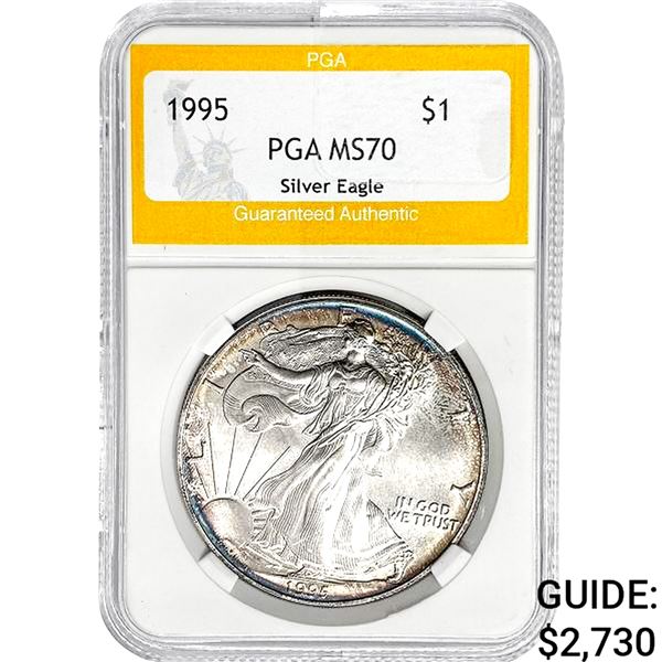 1995 American Silver Eagle PGA MS70