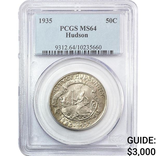 1935 Hudson Half Dollar PCGS MS64