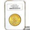Image 1 : 1908 No Motto $20 Gold Double Eagle NGC MS62