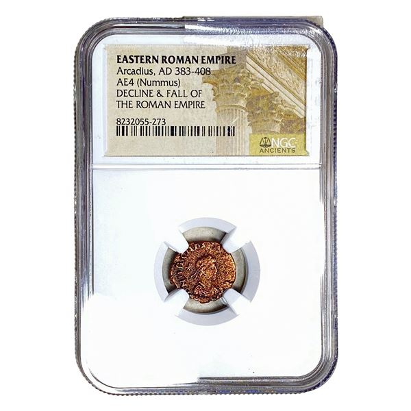 Eastern Roman, Aracadius, AD 383-408 AE4 Nummus