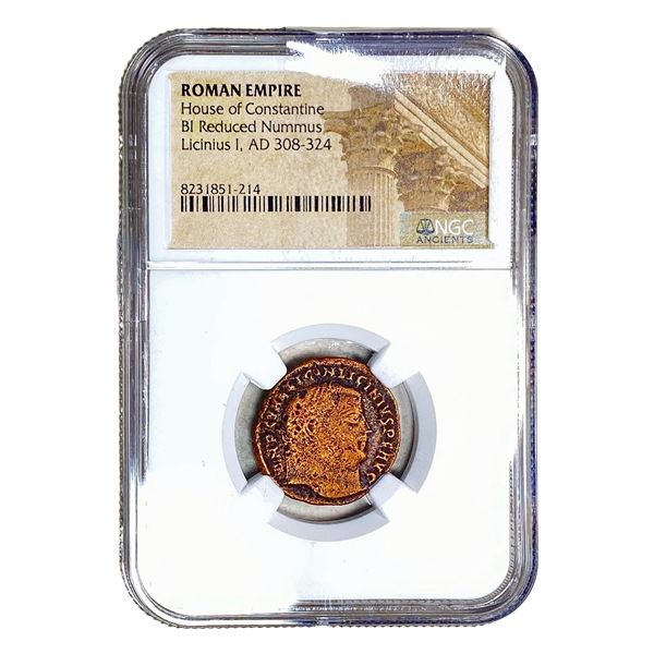 Roman Licinus I, AD 308-324 BI Reduced Nummus NGC