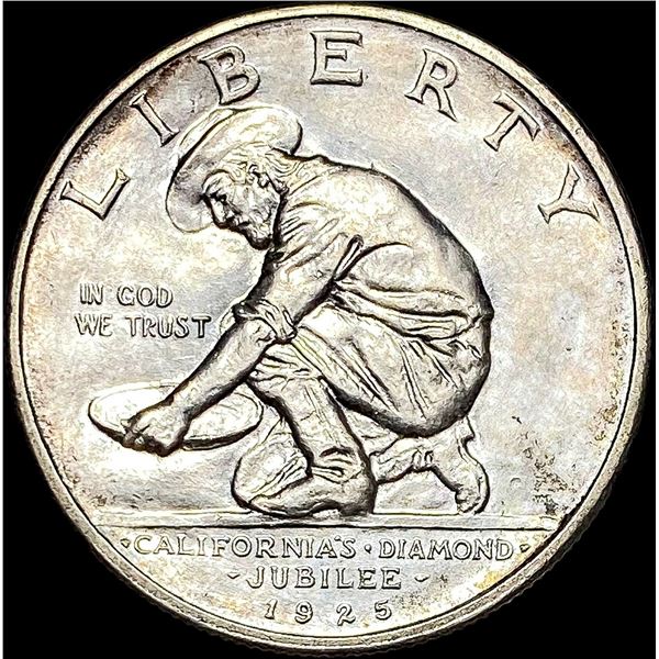 1925-S Silver California Jubilee Half Dollar  UNCIRCULATED