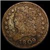Image 1 : 1809 Classic Head Half Cent LIGHTLY CIRCULATED