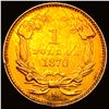 Image 2 : 1870-S Gold $1 Indian Princess Type 3 CLOSELY  UNCIRCULATED