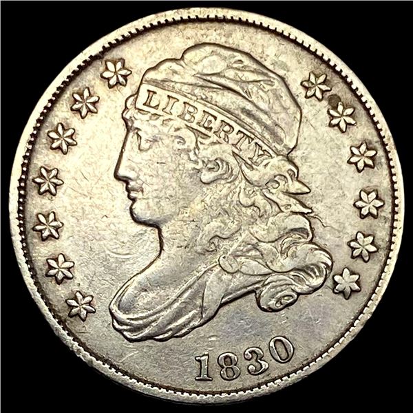 1830 Capped Bust Silver Dime NEARLY  UNCIRCULATED