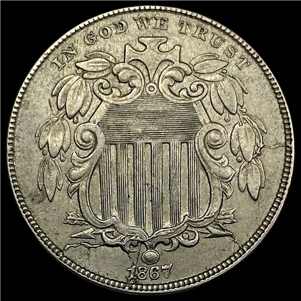 1867 Shield Nickel CLOSELY UNCIRCULATED