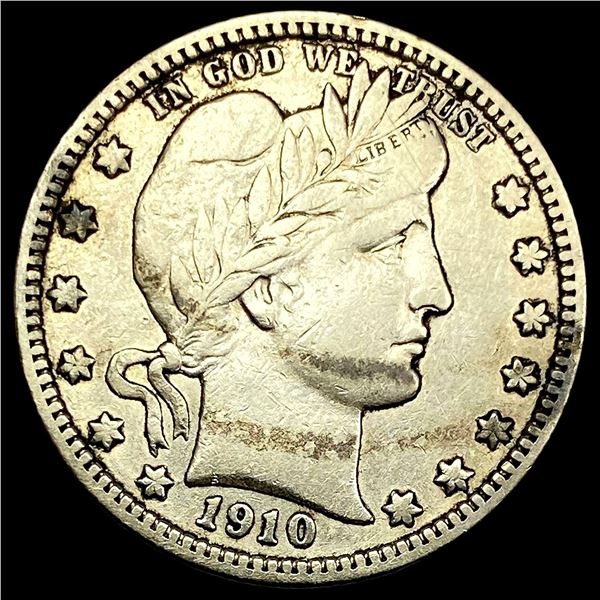 1910-D Silver Barber Quarter NEARLY  UNCIRCULATED