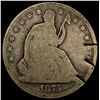 Image 1 : 1875-CC Seated Liberty Half Dollar NICELY  CIRCULATED