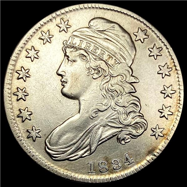 1834 Capped Bust Half Dollar CLOSELY  UNCIRCULATED