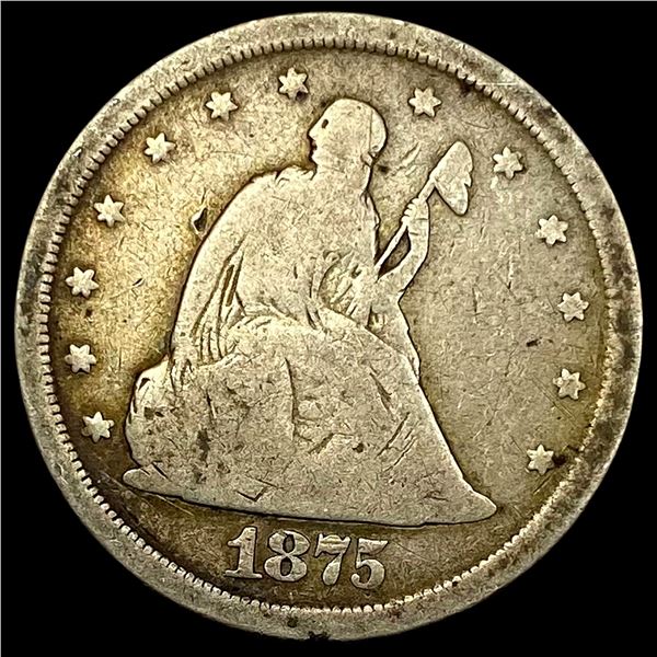 1875-S Silver Twenty Cents NICELY CIRCULATED