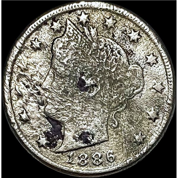 1886 Liberty Head Nickel NICELY CIRCULATED