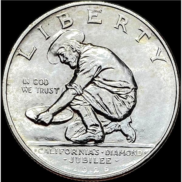 1925-S Silver California Jubilee Half Dollar  UNCIRCULATED