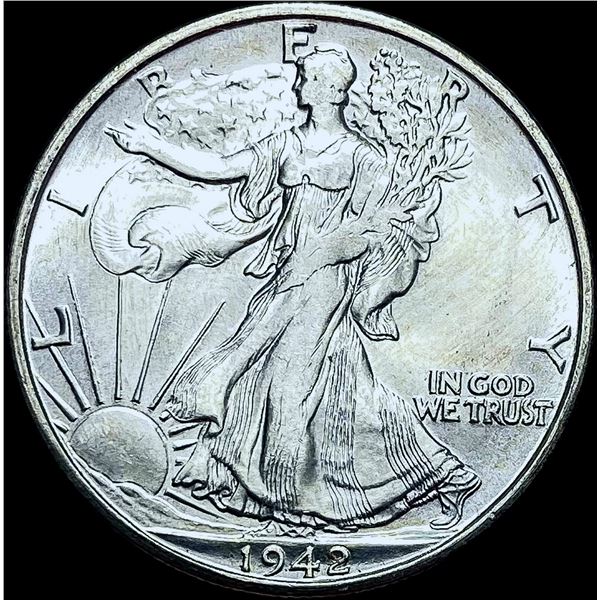 1942-S Walking Liberty Half Dollar CHOICE BU