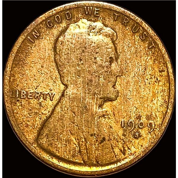1909-S Lincoln Wheat Cent NICELY CIRCULATED
