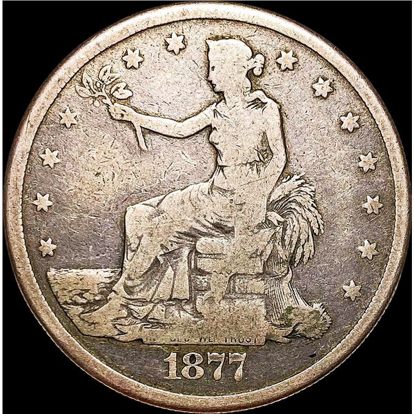1877-S Silver Trade Dollar NICELY CIRCULATED