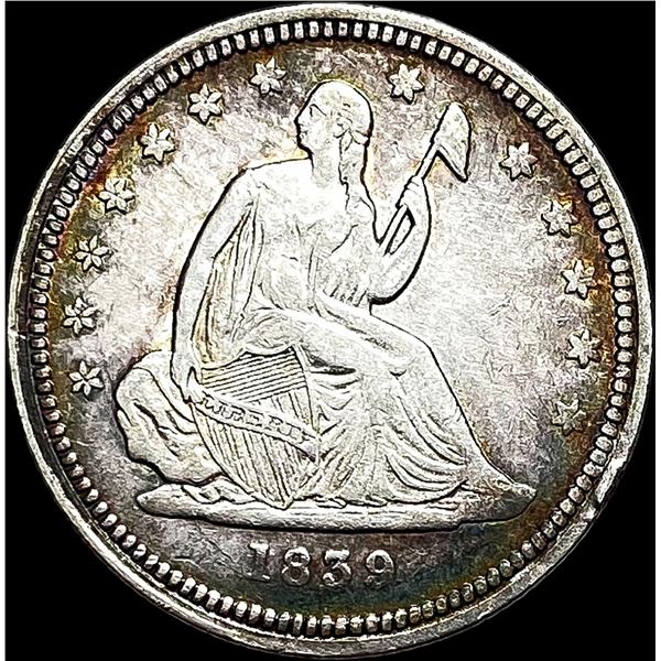 1839 Seated Liberty Quarter NEARLY  UNCIRCULATED