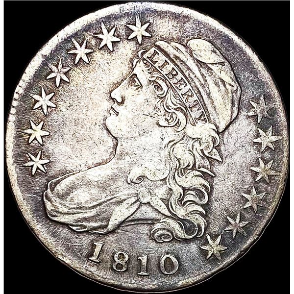 1810 Capped Bust Half Dollar NEARLY  UNCIRCULATED