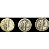 Image 2 : [3] 1921-1926 Mercury Dime NICELY CIRCULATED