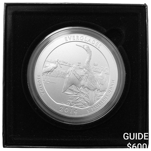 2014 American The Beautiful Florida 5oz Silver  UNC