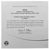 Image 3 : 2014 American The Beautiful Florida 5oz Silver  UNC