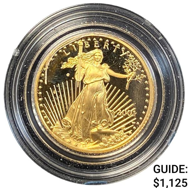 2001 Gold American Eagle $5 1/10oz  UNC