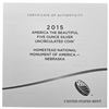 Image 3 : 2015 American The Beautiful Nebraska 5oz Silver  UNC