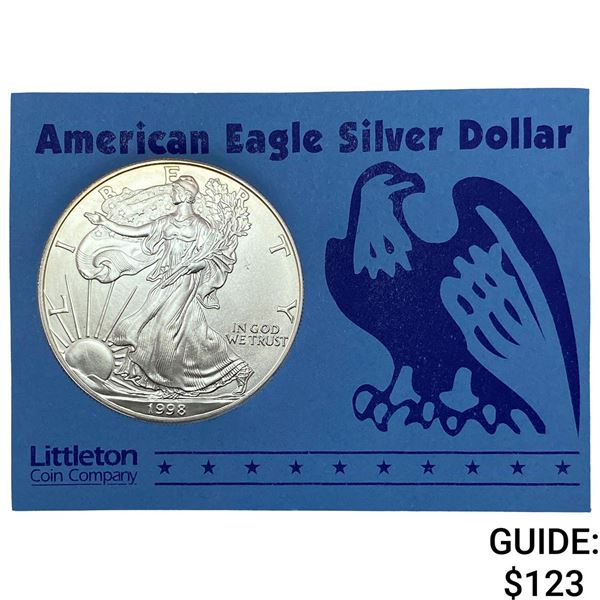 1998 $1 American Silver Eagle 1oz  UNC