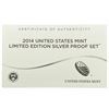 Image 3 : 2014 US Mint Limited Edition Silver Proof Set  UNC