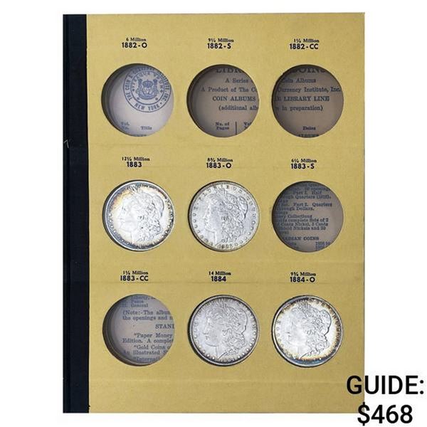 1883-1885 Liberty Head Dilver Dollars Album [5cs]