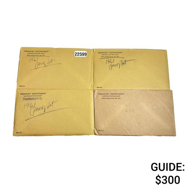 [4] 1961 US Mint Proof Sets