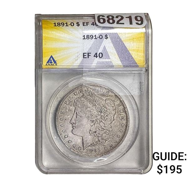1891-O Morgan Silver Dollar ANACS EF40