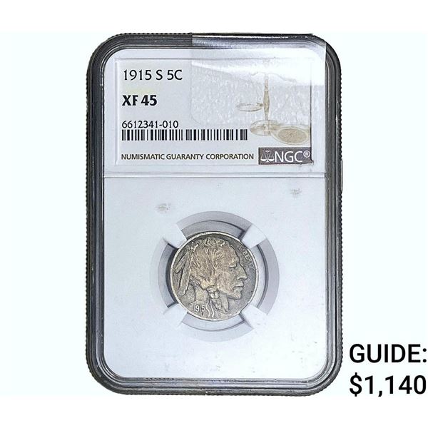 1915-S Buffalo Nickel NGC XF45