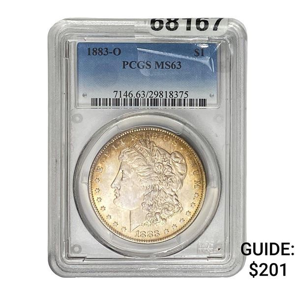 1883-O Morgan Silver Dollar PCGS MS63