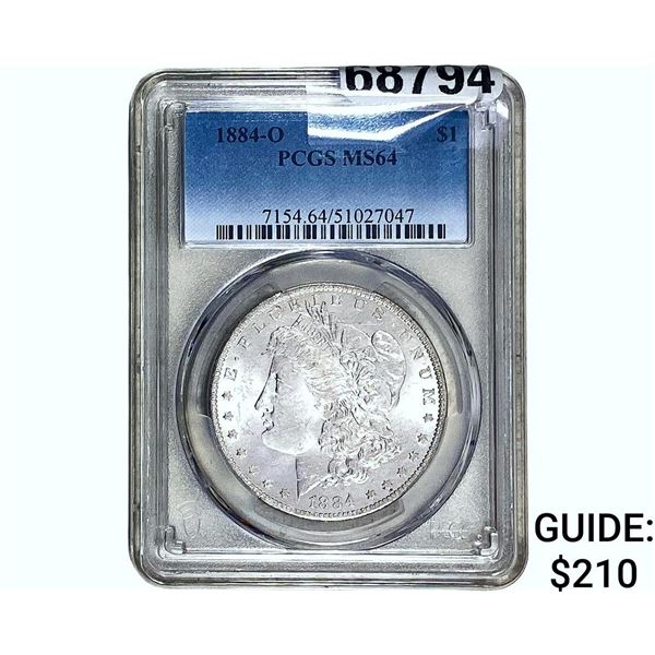1884-O Morgan Silver Dollar PCGS MS64