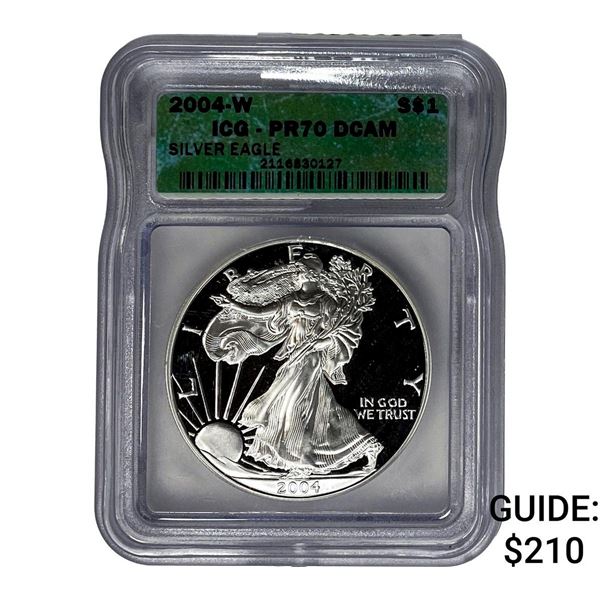 2004-W Silver Eagle ICG PR70 DCAM