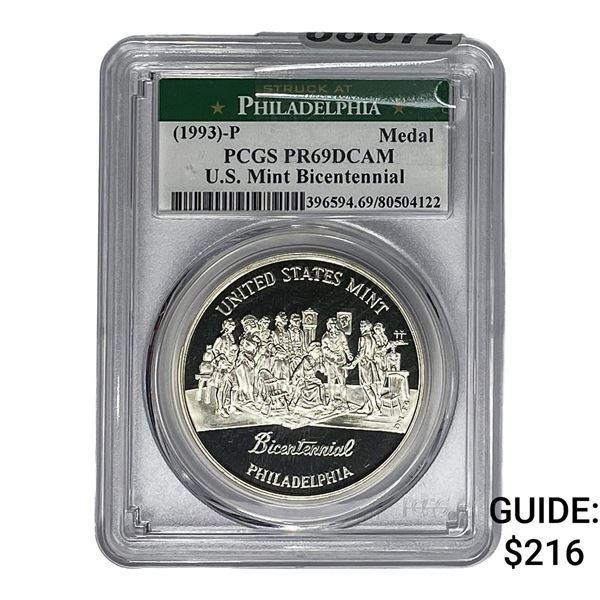 1993-P U.S. Mint Bicentennial Medal PCGS PR69 DCAM