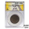Image 1 : 1844 Canada Bank of Montreal Token ANACS AU50
