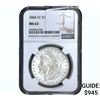 Image 1 : 1884-CC Morgan Silver Dollar NGC MS63