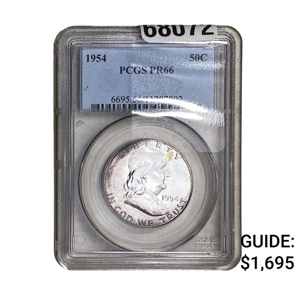 1954 Franklin Half Dollar PCGS PR66