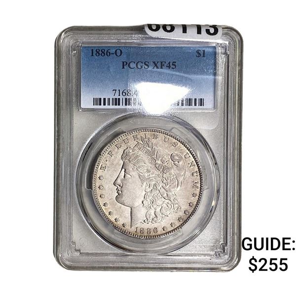 1886-O Morgan Silver Dollar PCGS XF45