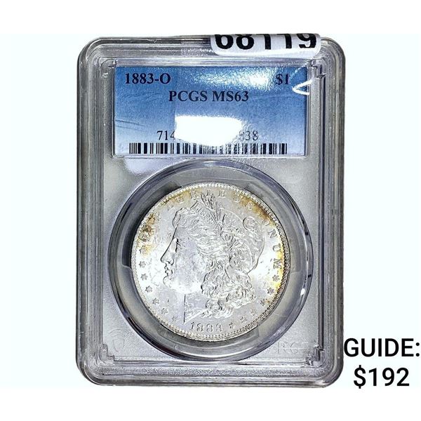 1883-O Morgan Silver Dollar PCGS MS63