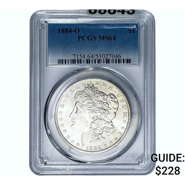 1884-O Morgan Silver Dollar PCGS MS64
