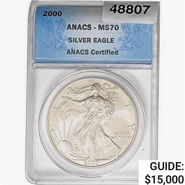 2000 Silver Eagle ANACS MS70