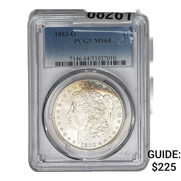 1883-O Morgan Silver Dollar PCGS MS64