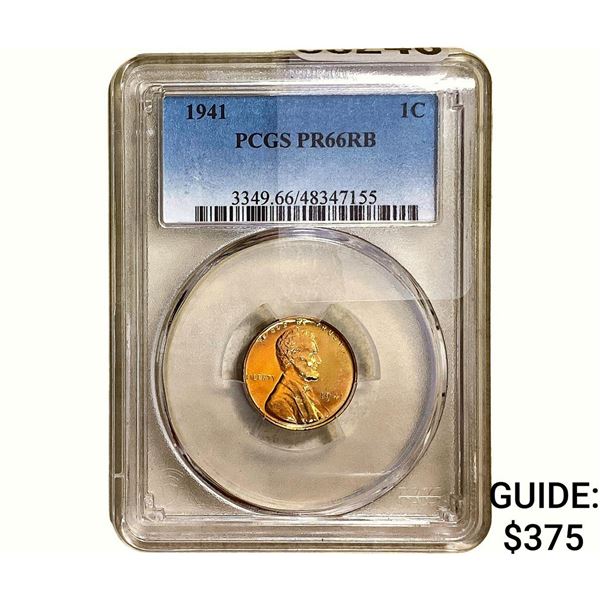 1941 Wheat Cent PCGS PR66 RB