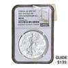 Image 1 : 2011-W Silver Eagle NGC MS69 25th Anniversary