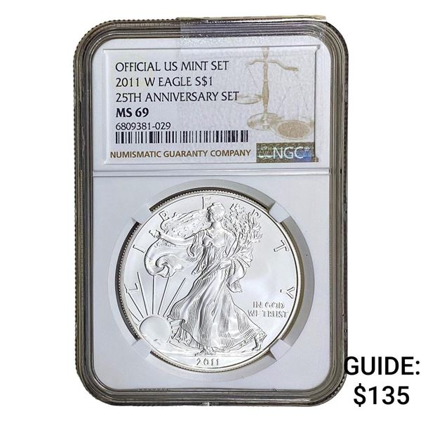 2011-W Silver Eagle NGC MS69