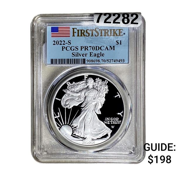 2022-S Silver Eagle PCGS PR70 DCAM